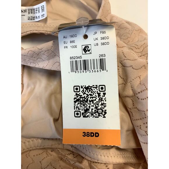 Wacoal Women's 38DD Sand Inside Job Wire Free Bra Full Coverage Lingerie D11-2 - Picture 7 of 7